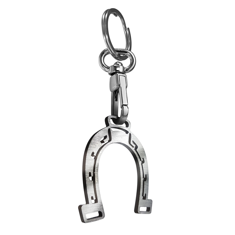 RVS sleutelhanger - 'Hoefijzer' (Zilver)