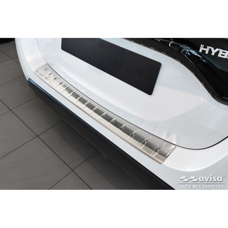 RVS Achterbumperprotector passend voor Mazda 2 Hybrid 2022- 'Ribs'