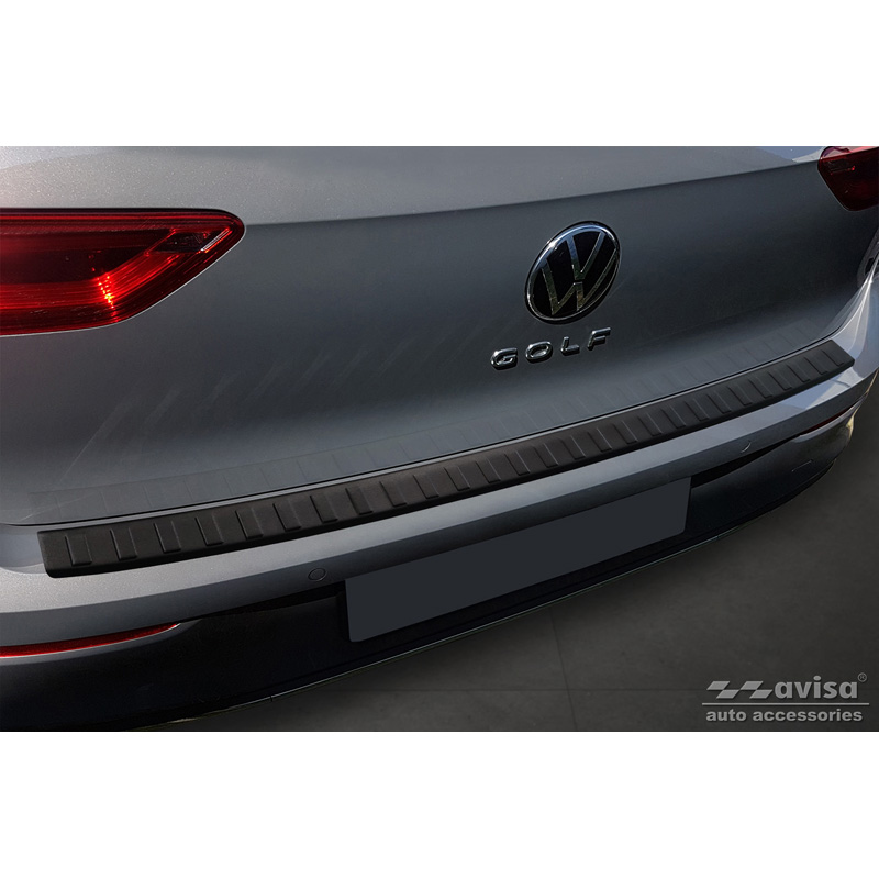 Matzwart RVS Achterbumperprotector passend voor Volkswagen Golf VIII HB 5-deurs 2020-