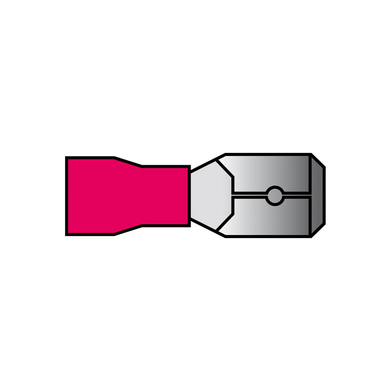 Kabelverbinders 540 rood blister 10-stuks