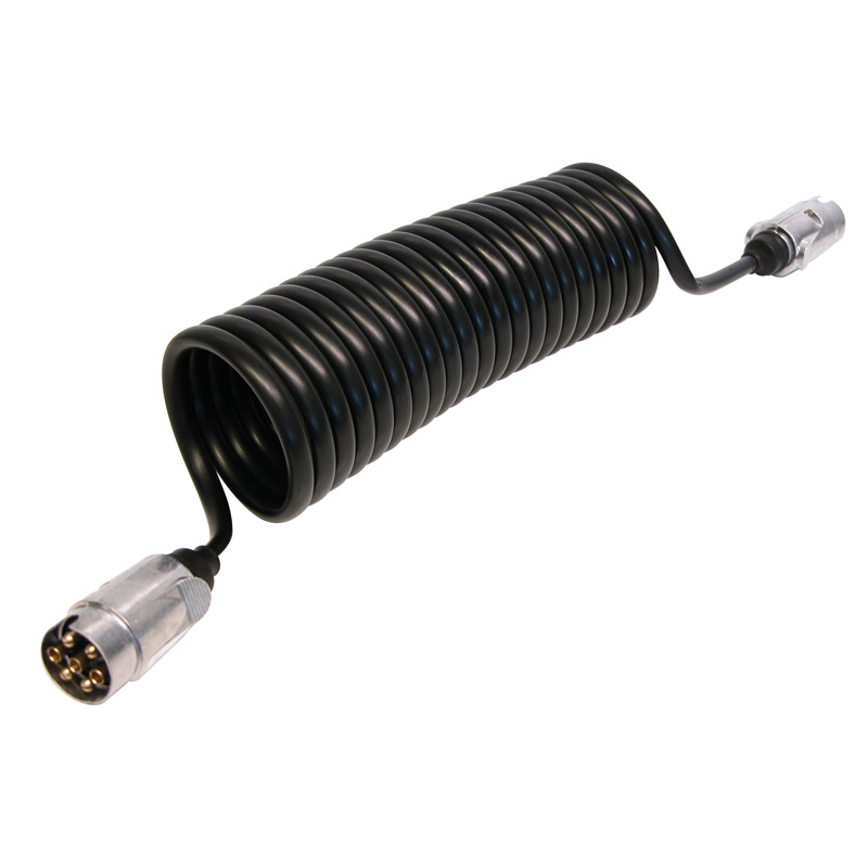 Verlengkabel voor aanhanger 7-polig 12V 27cm ø1.2cm