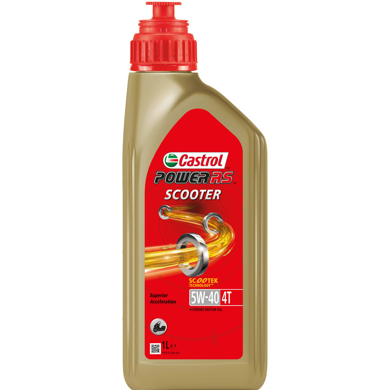 Castrol Motorolie Power RS Scooter 4T 5W-40 1-liter