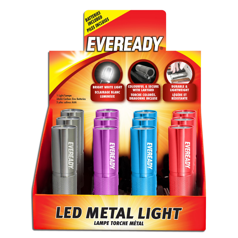 Energizer Eveready Zaklantaarn Display 3AAA 12-stuks compleet