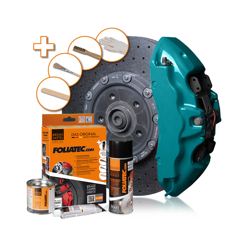 Foliatec Remklauwlakset - miami beach blauw glanzend - 3 Componenten