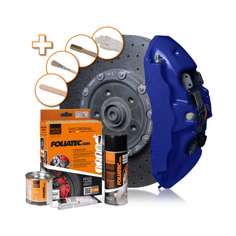 Foliatec Remklauwlakset - Performance Blauw Glanzend - 3 Componenten