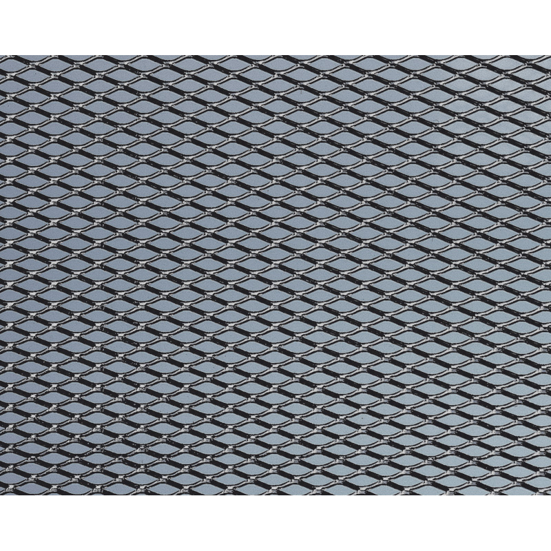 Foliatec Aluminium Race-gaas medium zwart 20x60cm - 2 stuks