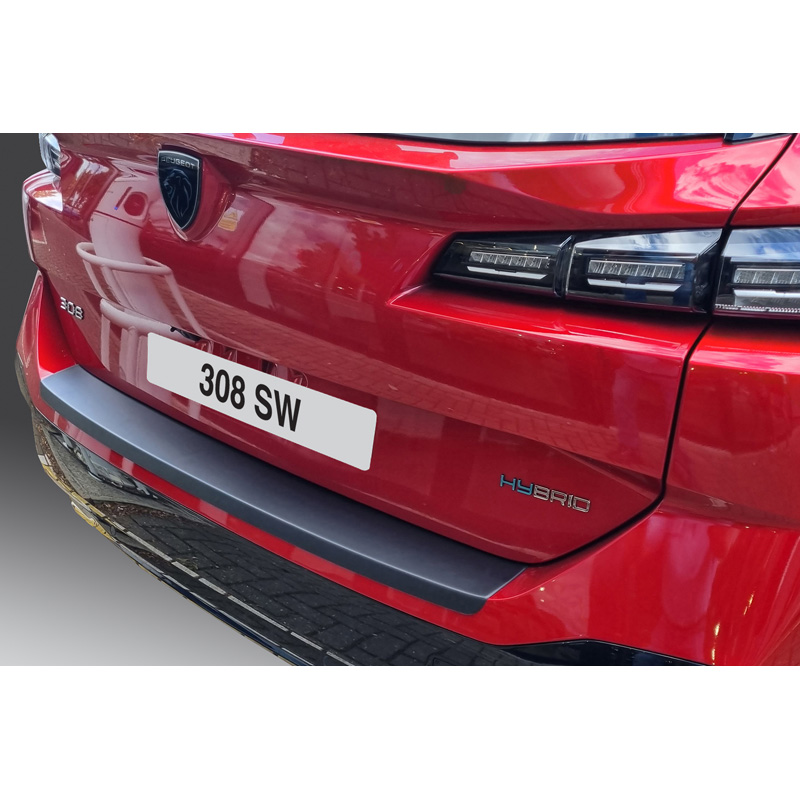 ABS Achterbumper beschermlijst passend voor Peugeot 308 SW III + Hybrid 2021- Zwart