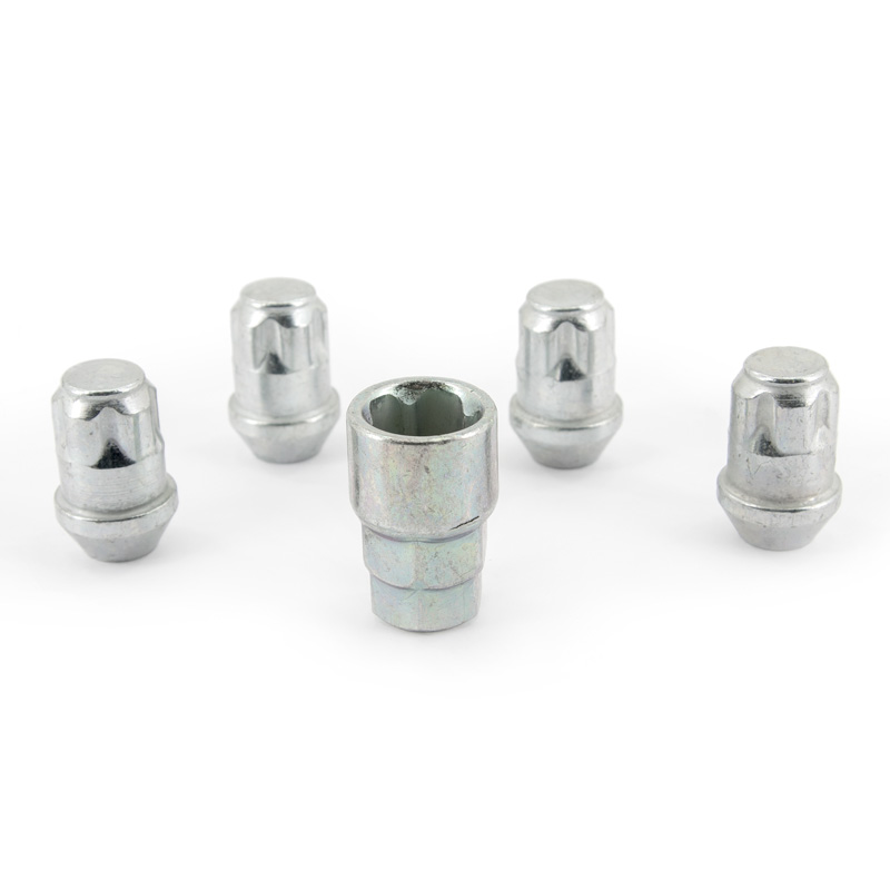 H&R Wielslotenset M12x1.50 konisch - 4 slotmoeren incl. adapter