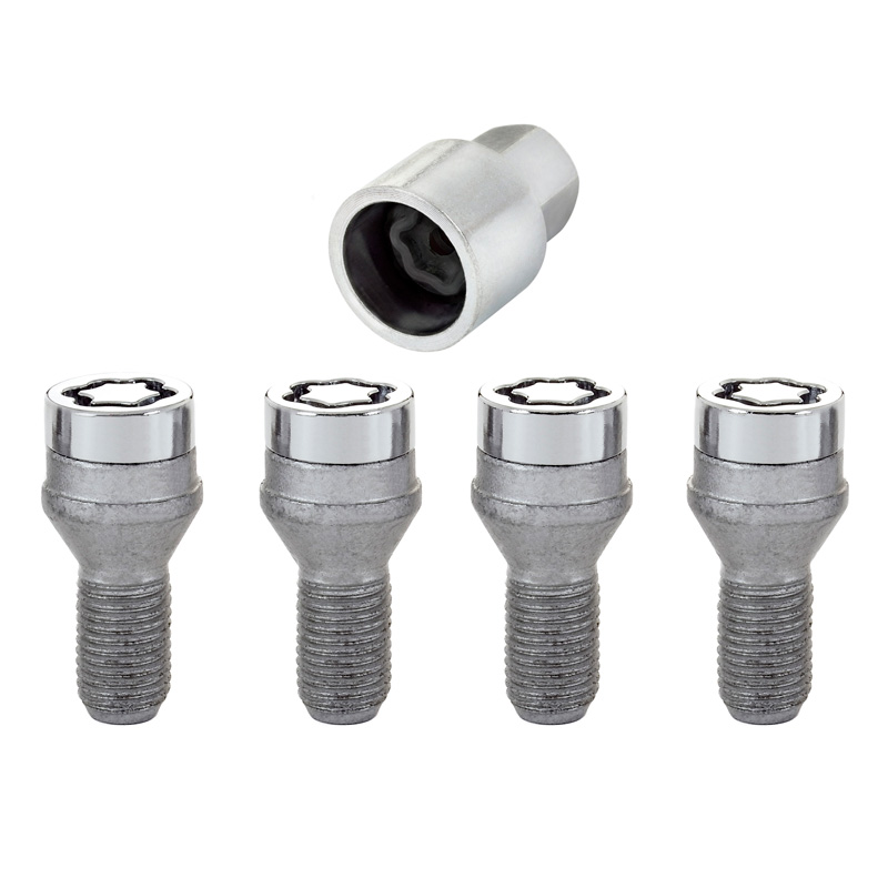 McGard Slotboutenset M12x1.25 - Konisch - Lengte 22.0mm (17mm kop)