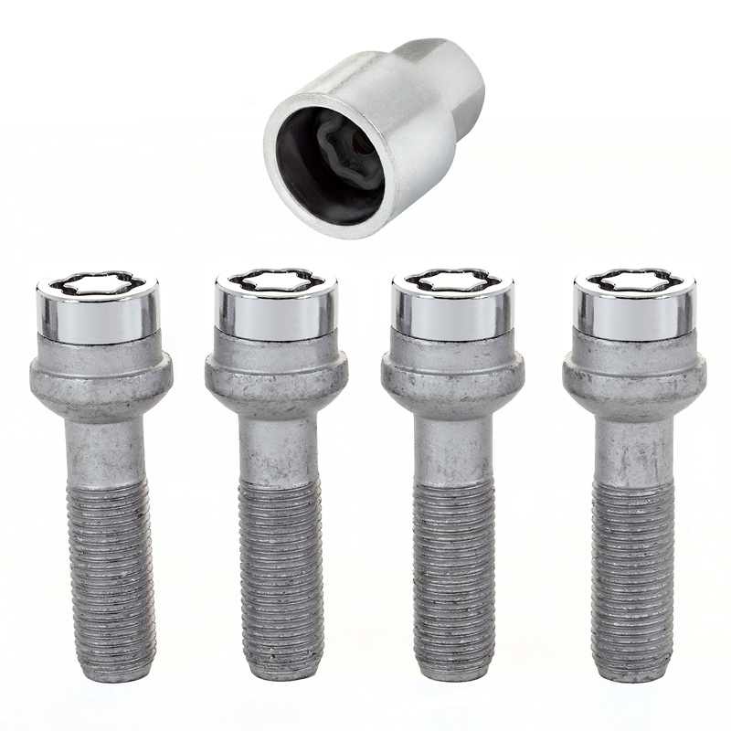 McGard Slotboutenset M14x1.50 - Bolkonisch R14 - Lengte 45mm (17mm kop)