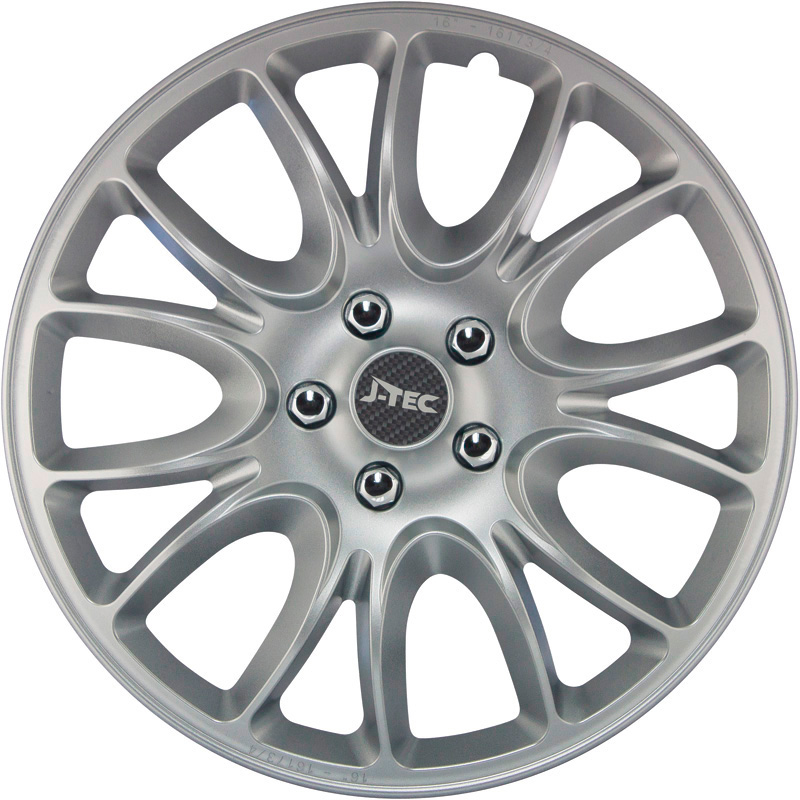 4-Delige J-Tec Wieldoppenset Hero 13-inch zilver