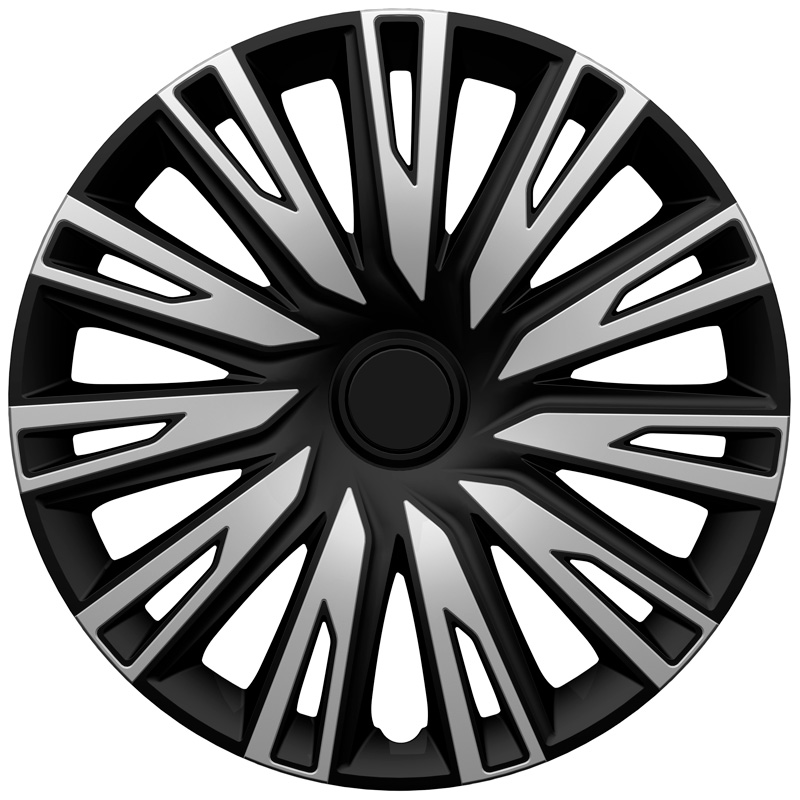 4-Delige Wieldoppenset Copra 15-inch zilver/zwart