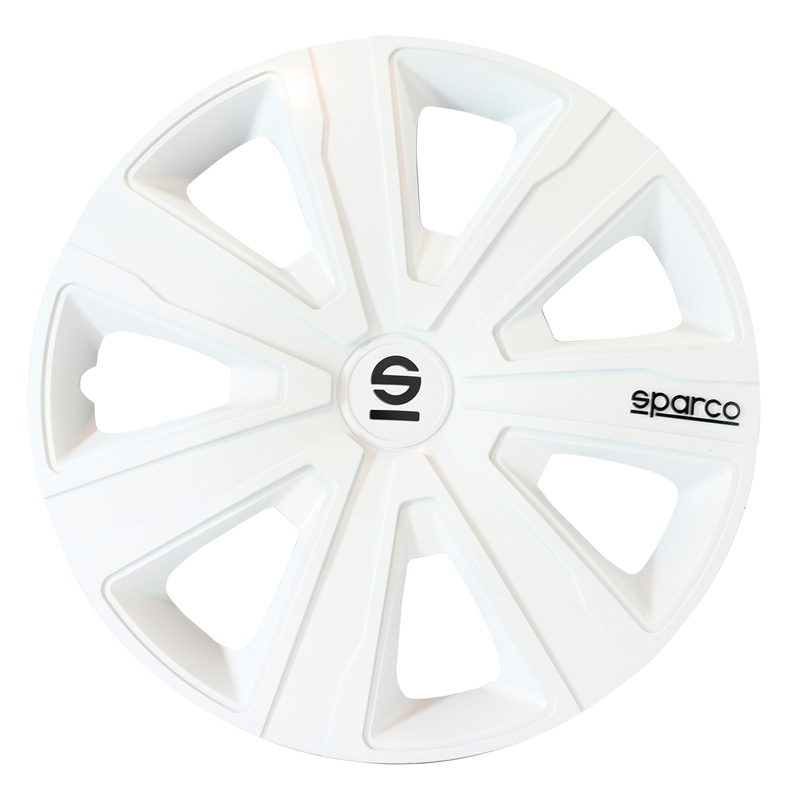 4-Delige Sparco Wieldoppenset Palermo 15-inch wit