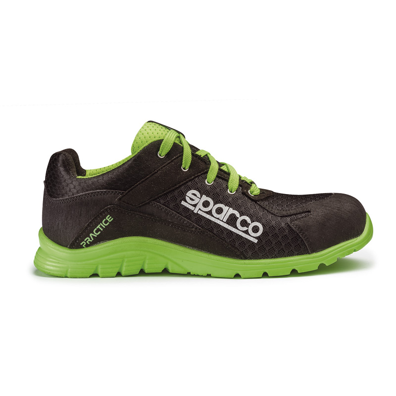 Sparco Lichtgewicht Werkschoenen Practice S1P Keke Zwart/Groen Maat 42