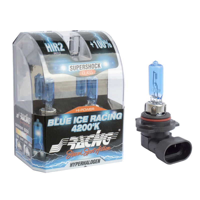 Simoni Racing Halogeen Lampen 'Blue Ice Racing' HIR2 (4200K) 12V/55W, set à 2 stuks ECE-R37