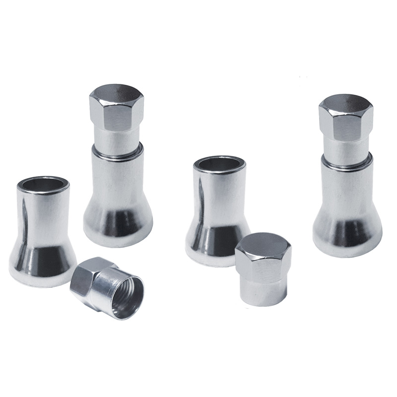 Simoni Racing Set ventielkapjes 'Chrome Valve' - Chroom