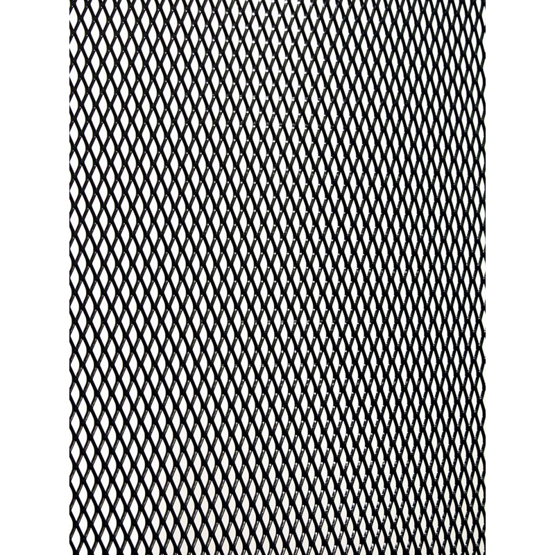 Simoni Racing Zwart Aluminium racegaas - 125x20cm - ruit 9x4mm