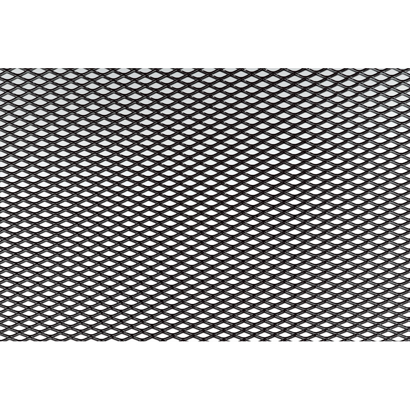 Simoni Racing Zwart Aluminium racegaas - 125x20cm - ruit 2.3x5mm