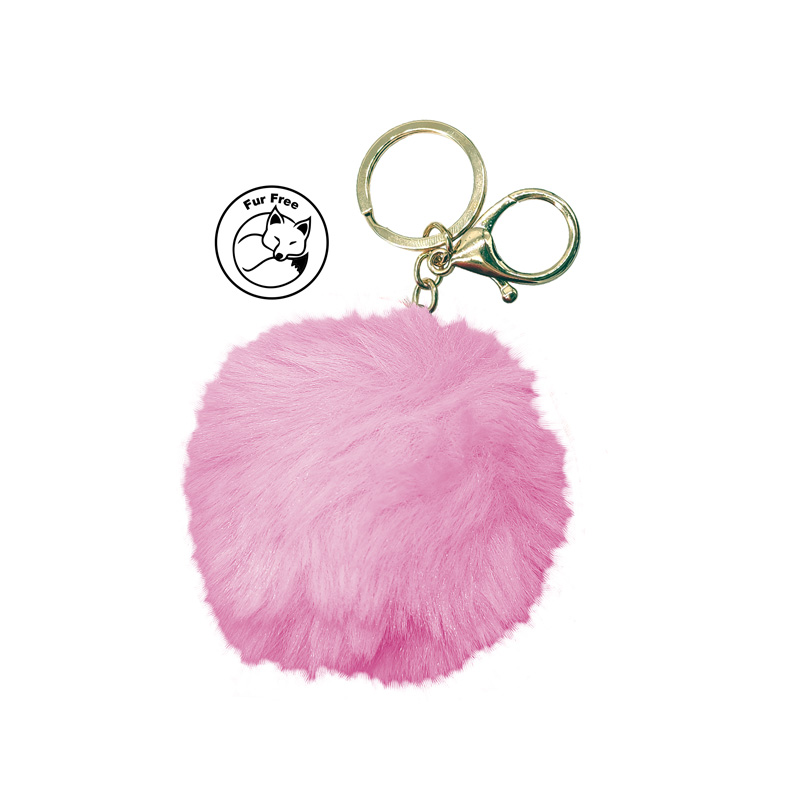 Simoni Racing Sleutelhanger - Fluffy Fur - Roze