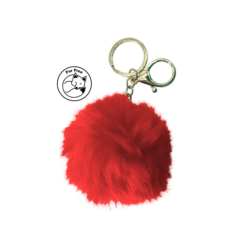 Simoni Racing Sleutelhanger - Fluffy Fur - Rood