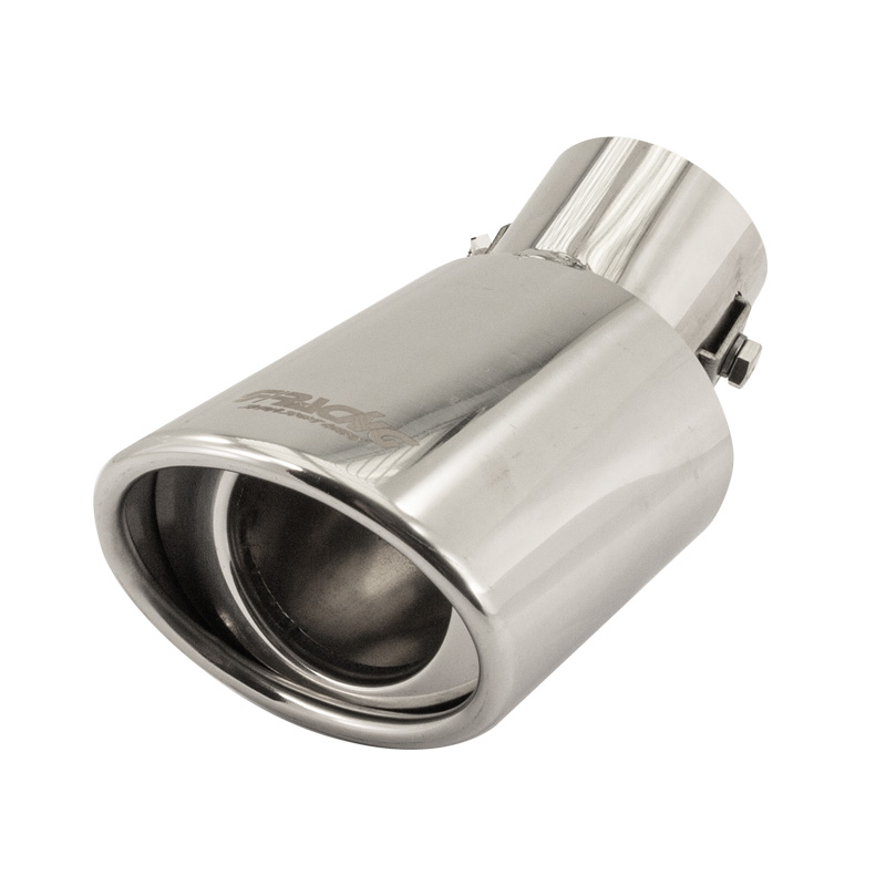 Simoni Racing Uitlaatsierstuk Ovaal/Schuin RVS - 87x66xL150 - Montage ->48mm