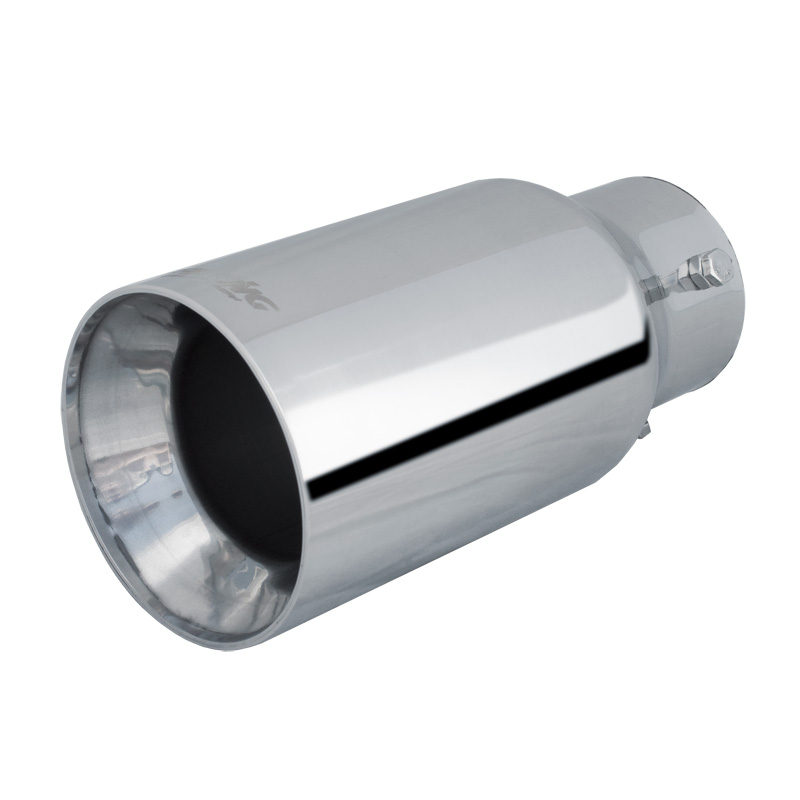 Simoni Racing Uitlaatsierstuk Rond/Recht RVS - Ø90xL185mm - Montage 34-59mm