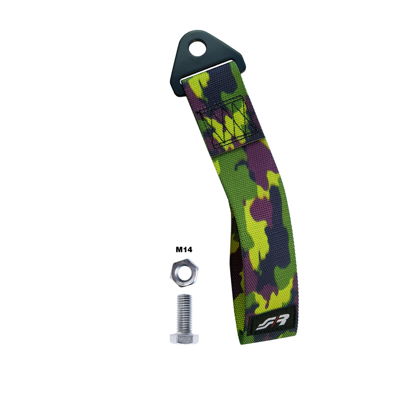 Simoni Racing Sleepoog-Gordel - Camouflage Groen - max. 3000kg - Lengte 26cm