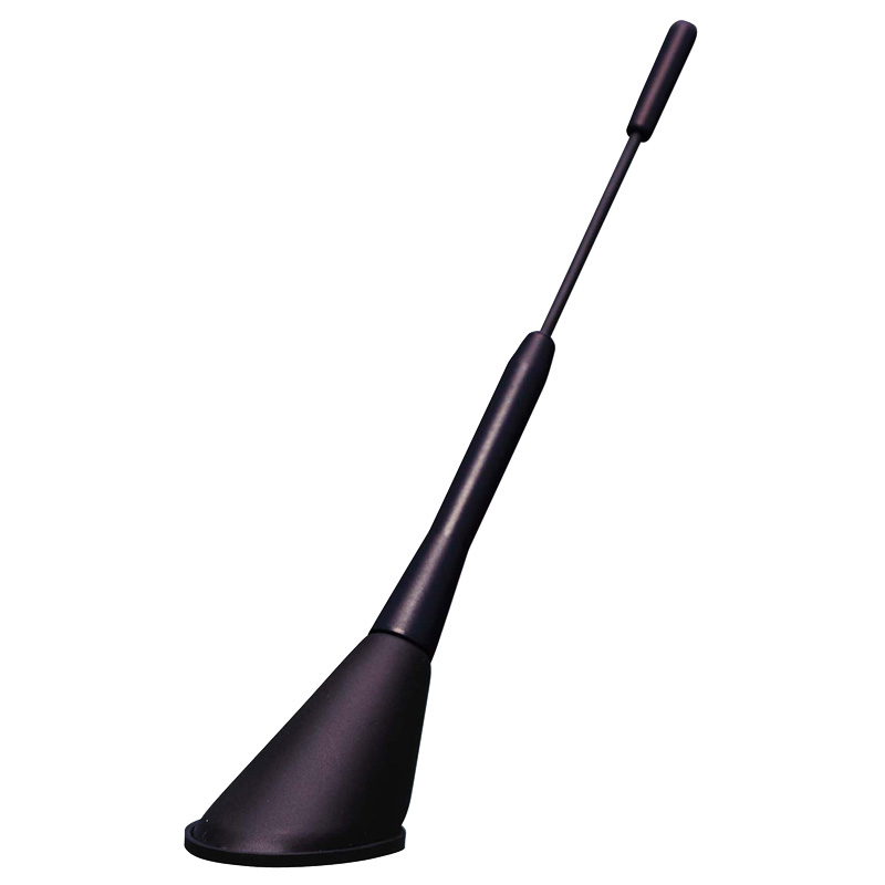 Universele aluminium antenne - Shortstick 16v - Zwart