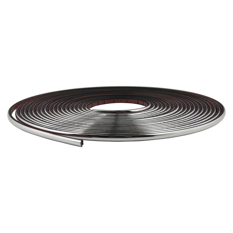 Universele zelfklevende chroomlijst - Breedte 6mm / Lengte 8 meter