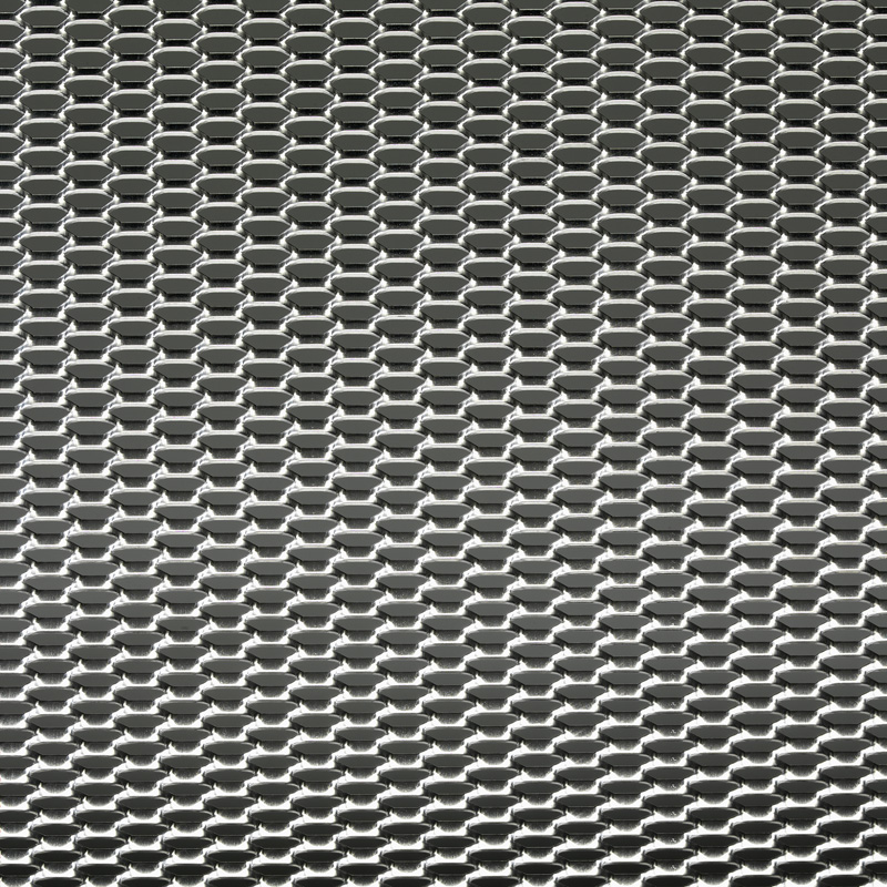 Racegaas aluminium - honingraat 12x6mm - 125x25cm