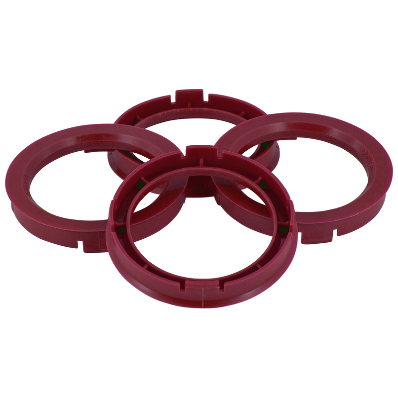 Set TPI Centreerringen - 67.1->56.1mm - Ruby Rood
