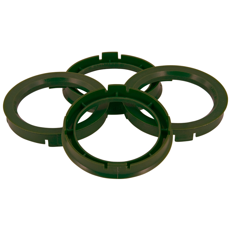 Set TPI Centreerringen - 76.0->65.1mm - Olive Groen